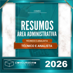 Combo - Área Administrativa Concurseiro Fora da Caixa 2026 Atualizado
