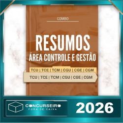 Combo - Área de Controle e Gestão Concurseiro Fora da Caixa 2026