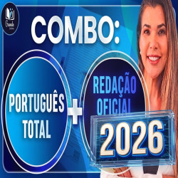 COMBO: PORTUGUÊS TOTAL + REDAÇÃO OFICIAL - Teoria + questões Grasiela Cabral 2026