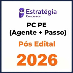 PC-PE (Agente de Polícia) - 2026 + Passo Estratégia (Pós-Edital)