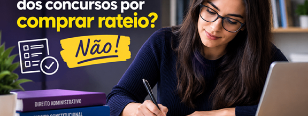 Posso ser eliminado de um concurso público por comprar rateio?