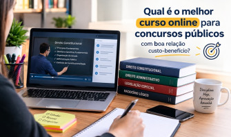 Qual é o melhor curso online para concursos públicos com boa relação custo-benefício?