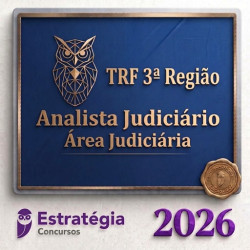 TRF 3ª Região (Analista Judiciário – Área Judiciária) Estratégia 2026