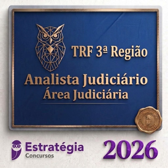 TRF 3ª Região (Analista Judiciário – Área Judiciária) Estratégia 2026