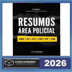 Combo - Área Policial Concurseiro Fora da Caixa 2026.2
