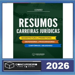 Combo - Carreiras Jurídicas Concurseiro Fora da Caixa 2026.2