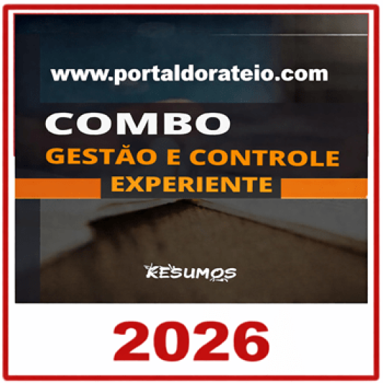 COMBO GESTÃO E CONTROLE EXPERIENTE Radegondes Resumos 2026