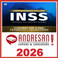 Combo INSS - Técnico do Seguro Social - Teórico + Resolução de Questões Andresan 2026