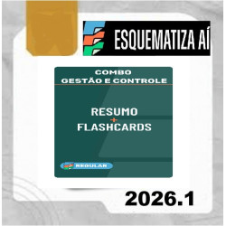 Combo Resumos + Flashcards Gestão e Controle Regular Esquematiza Ai 2026