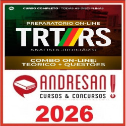 Combo TRT-RS - Analista Judiciário - Teórico + Resolução de Questões Andresan 2026