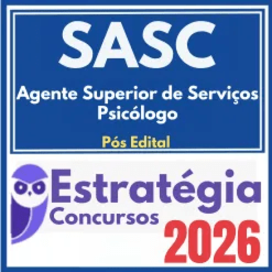 CPU PI – SASC PI (Agente Superior de Serviços – Psicólogo) Pós Edital – Estratégia 2026