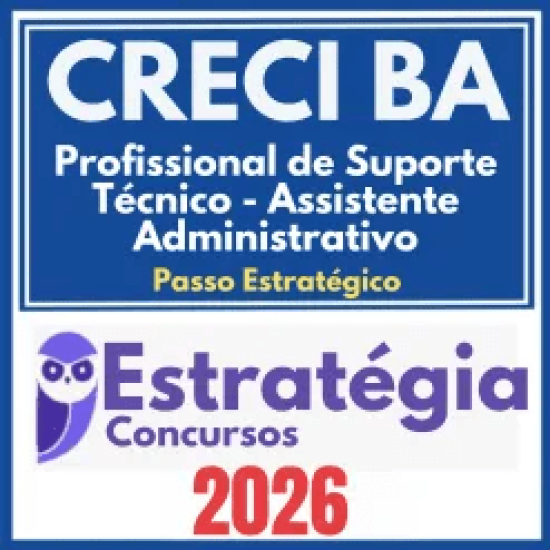 CRECI BA (Profissional Analista Superior – Agente Fiscal + Passo) Estratégia 2026