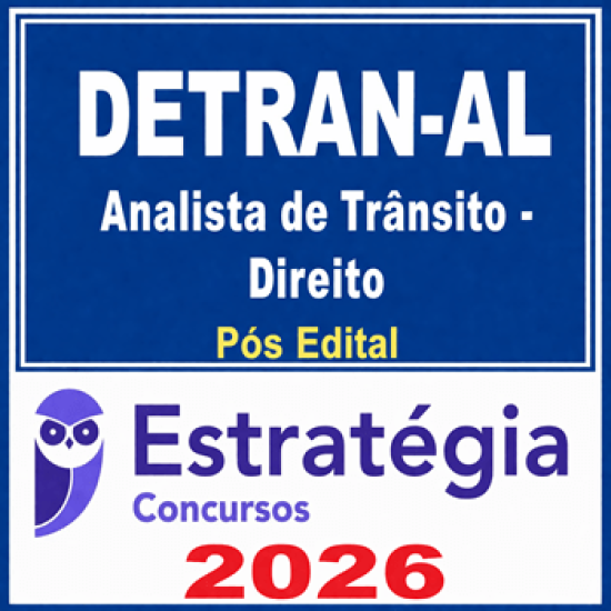 DETRAN-AL (Analista de Trânsito - Direito) Estratégia - 2026 Pós-Edital
