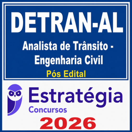 DETRAN-AL (Analista de Trânsito - Engenharia Civil) Estratégia - 2026 Pós-Edital