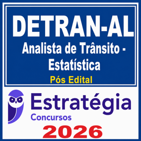 DETRAN-AL (Analista de Trânsito - Estatística) Estratégia - 2026 Pós-Edital