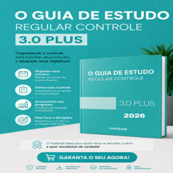O Guia de Estudo Regular (Área Controle 3.0 Plus) Andrety - Vinte um Concursos 2026