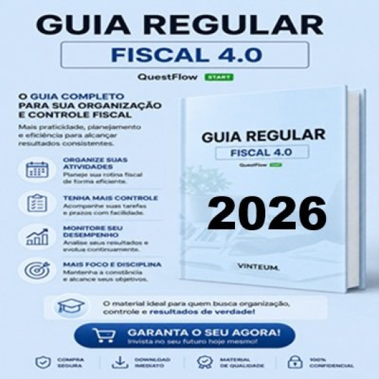 Guia Regular Fiscal 4.0 Andrety - Vinte um Concursos 2026
