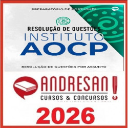 INSTITUTO AOCP - Português - Resolução de Questões Andresan 2026