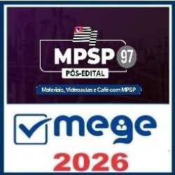 MPSP 2026 (Reta final) Ponto a Ponto 2026 Pós Edital