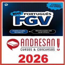 Novo Português FGV: Teoria + Resolução de Questões Andresan 2026