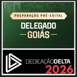PC GO (Delegado) Dedicação Delta 2026