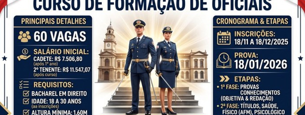 Concurso PMMG (CFO) 2026 PUBLICADO