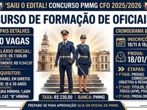 Concurso PMMG (CFO) 2026 PUBLICADO