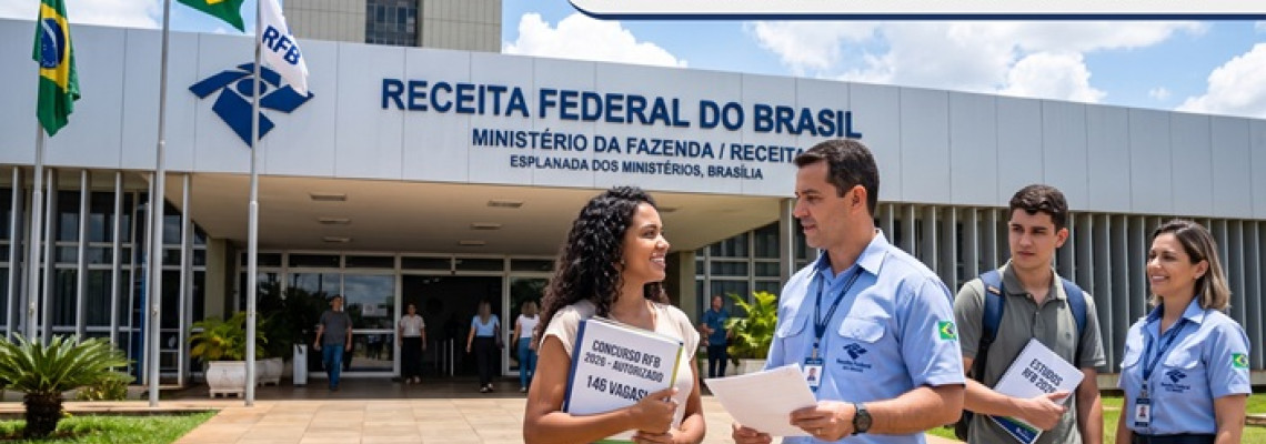 Concurso Receita Federal 2026: autorizado com 146 vagas!