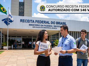 Concurso Receita Federal 2026: autorizado com 146 vagas!