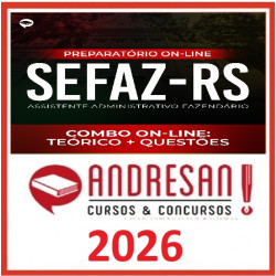 SEFAZ-RS - Assistente Administrativo Fazendário - Teórico + Resolução de Questões Andresan 2026