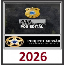 SIMULADOS MISSÃO PCBA PÓS-EDITAL 2026