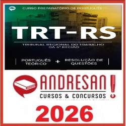 TRT-RS - Combo - Português Teórico + Resolução de Questões Andresan 2026