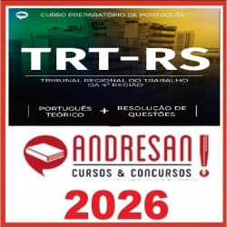 TRT-RS - Combo - Português Teórico + Resolução de Questões Andresan 2026