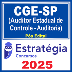 CGE-SP (Auditor Estadual de Controle - Auditoria)  - 2025 (Pós-Edital) Estratégia