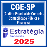 CGE-SP (Auditor Estadual de Controle - Contabilidade Pública e Finanças)  - 2025 (Pós-Edital) Estratégia