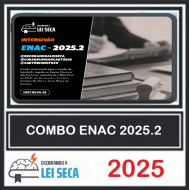 combo enac - decorando a lei seca + cartório no foco + curso rumo ao cartório Decorando  a Lei Seca 2025.2