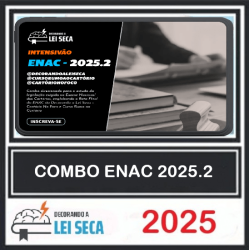 combo enac - decorando a lei seca + cartório no foco + curso rumo ao cartório Decorando  a Lei Seca 2025.2