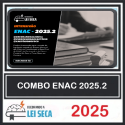 combo enac - decorando a lei seca + cartório no foco + curso rumo ao cartório Decorando  a Lei Seca 2025.2
