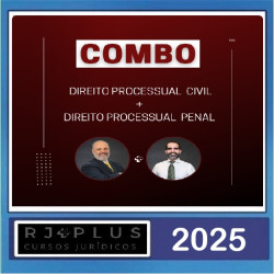 Combo: Processual Civil + Processual Penal RJ Plus 2025