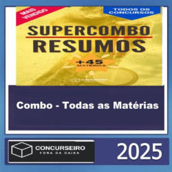 COMBO – TODAS AS MATÉRIAS  CONCURSEIRO FORA DA CAIXA 2025