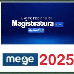 ENAM 2025.2 (Pré-edital) MEGE 2025.2