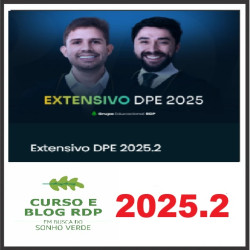 EXTENSIVO DEFENSORIA PÚBLICA 2025.2 RUMO A DEFENSORIA RDP 