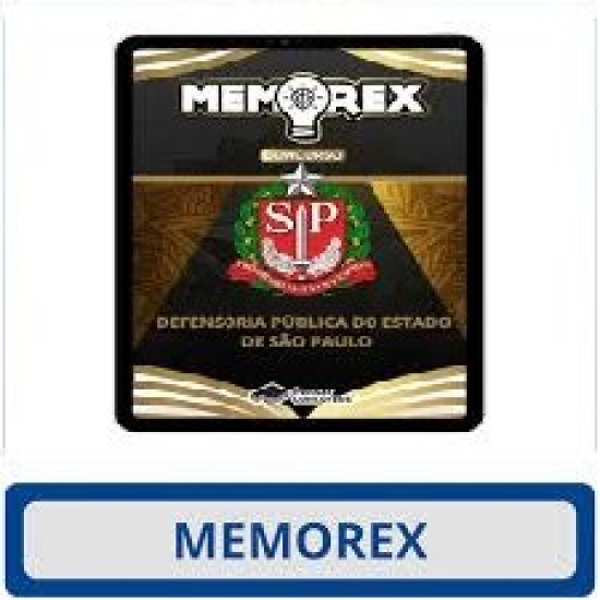 Memorex DPE SP Analista de Defensoria Pública Pensar Concursos 2025