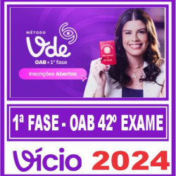 OAB 1ª Fase do 42ª Exame (Método VDE – 90 dias) Vicio