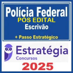 Polícia Federal (Escrivão Pacotaço - Pacote Teórico + Pacote Passo Pós Edital - Estratéfgia