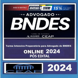 Turma Intensiva Preparatória para Advogado do BNDES CURSO CEAP - Pós Edital
