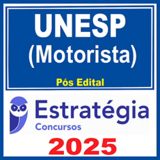 UNESP (Motorista)  - 2025 (Pós-Edital) Estratégia
