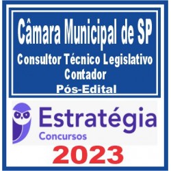 Câmara Municipal de São Paulo-SP (Consultor Técnico Legislativo – Contador)