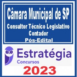 Câmara Municipal de São Paulo-SP (Consultor Técnico Legislativo – Contador)