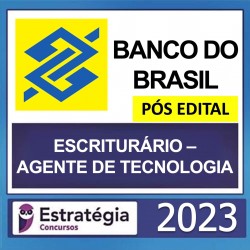 Banco do Brasil (Escriturário - Agente de Tecnologia) Pacotaço - Pacote Teórico + Pacote Passo Estratégico - 2023 (Pós-Edital) Estratégia Concursos